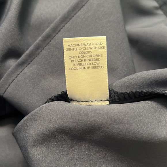 S6-Christopher & Banks Blue Long Sleeve Zip Closure Jacket Size Petite Medium - Picture 10 of 12